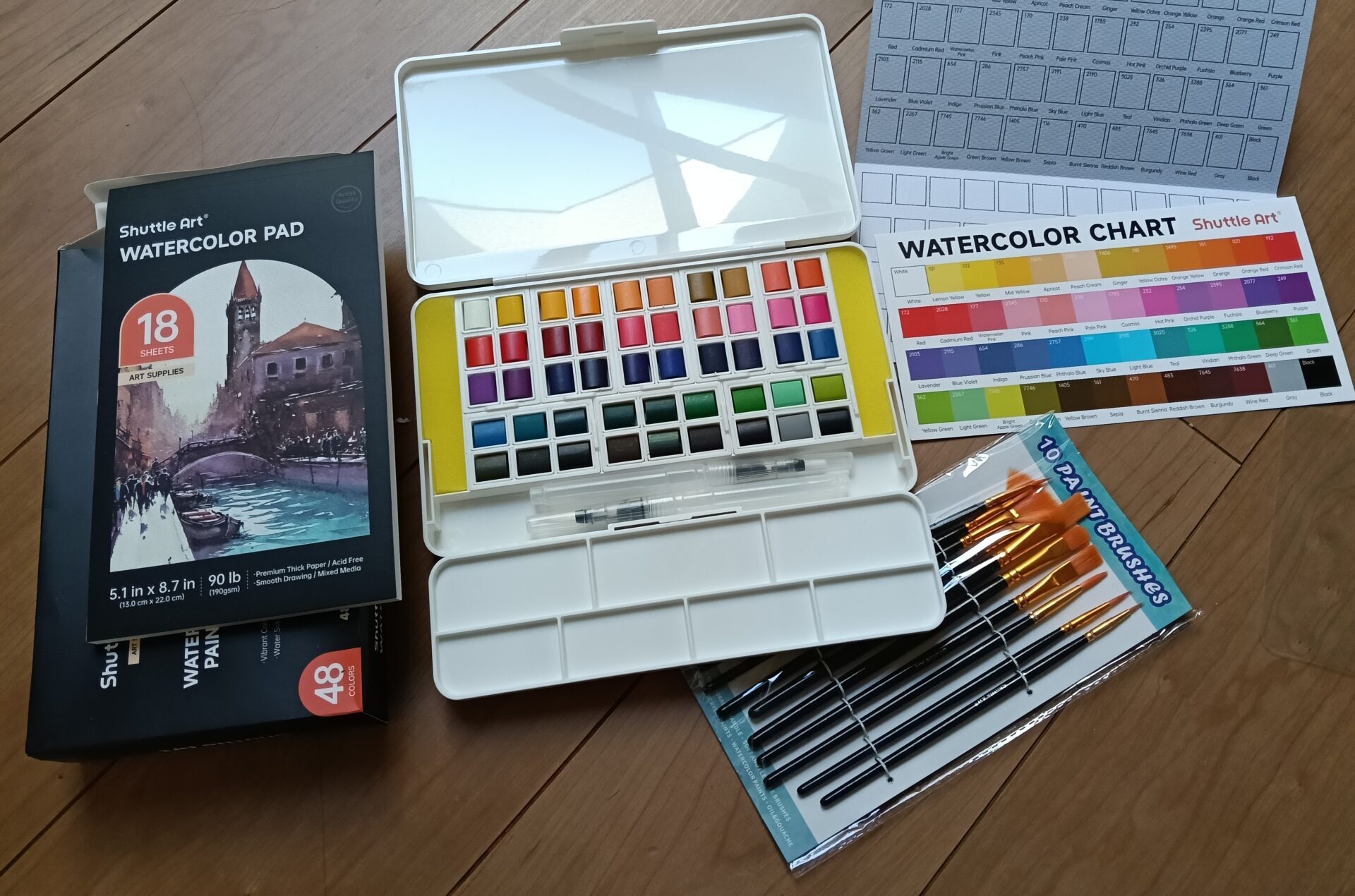 Shuttle Art water color　セット内容